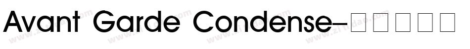 Avant Garde Condense字体转换